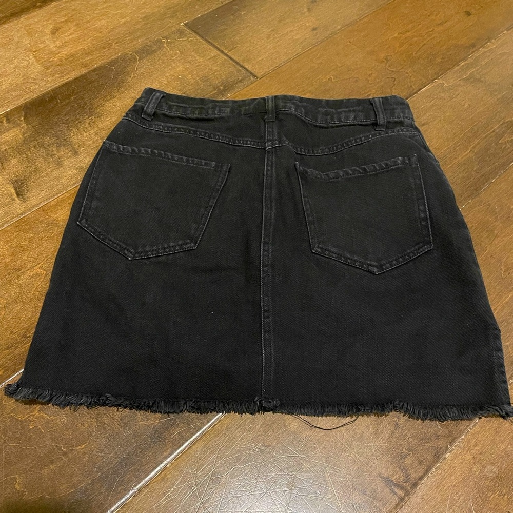Forever 21 black denim mini